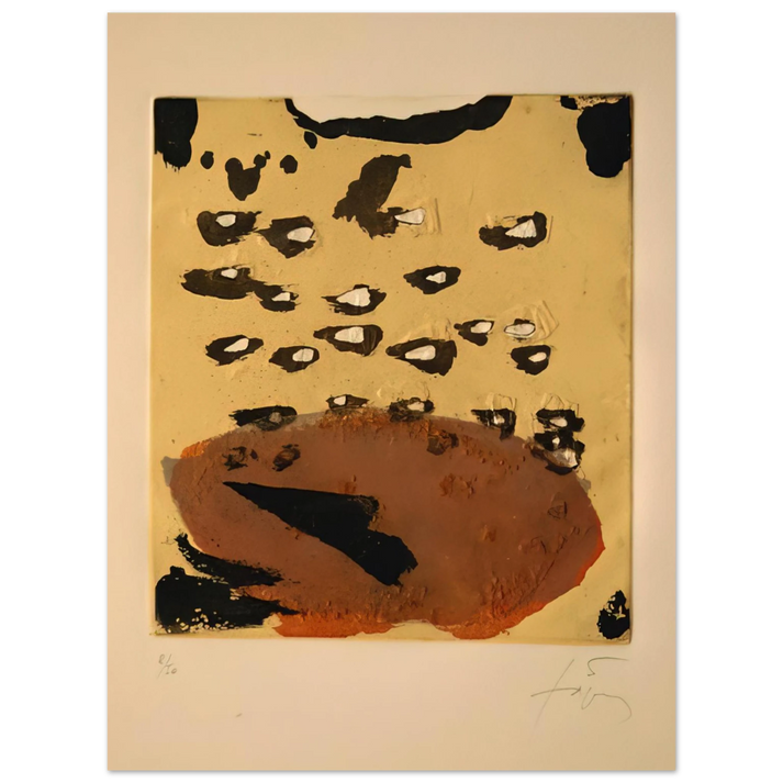 Antoni Tapies - REPLIQUER II 1981 75x100 cm / 30x40inches Fine Art Poster