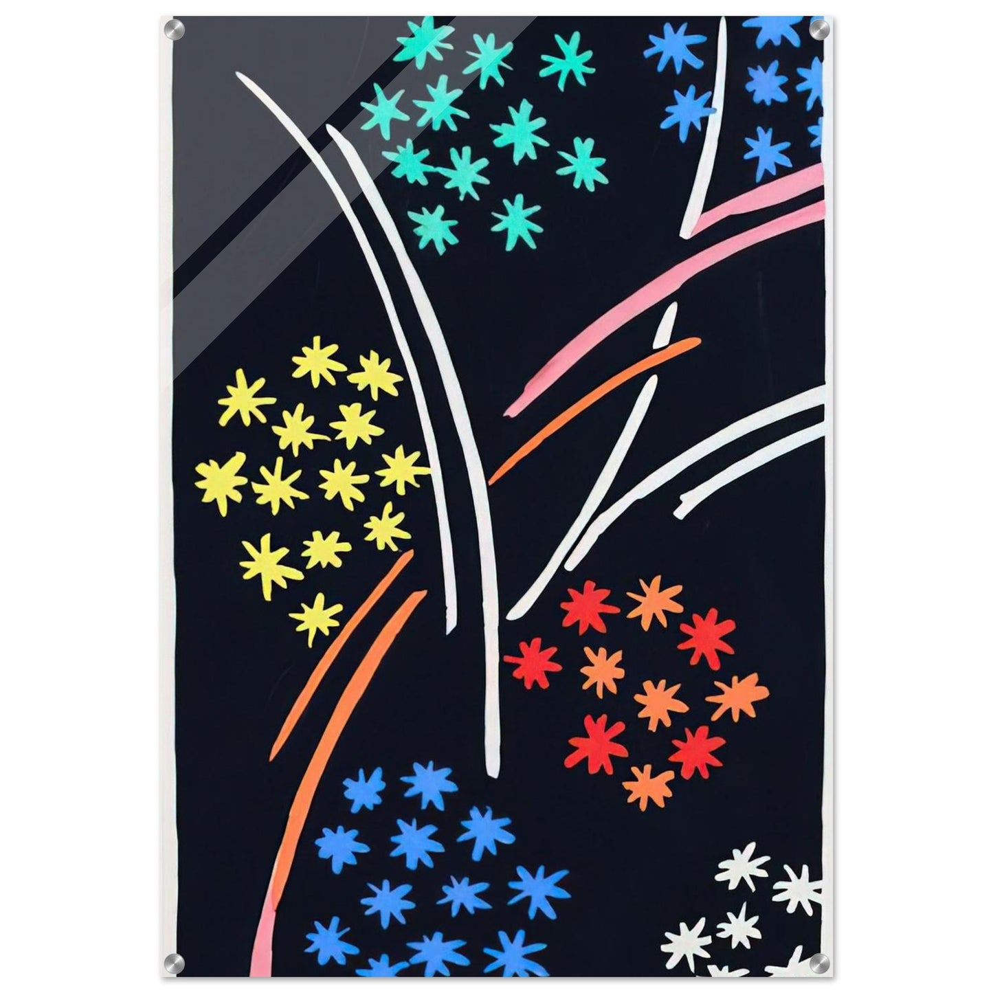 COMPOSITION 35 - Sonia Delaunay Acrylic Print - 70x100 cm / 28x40″ inches