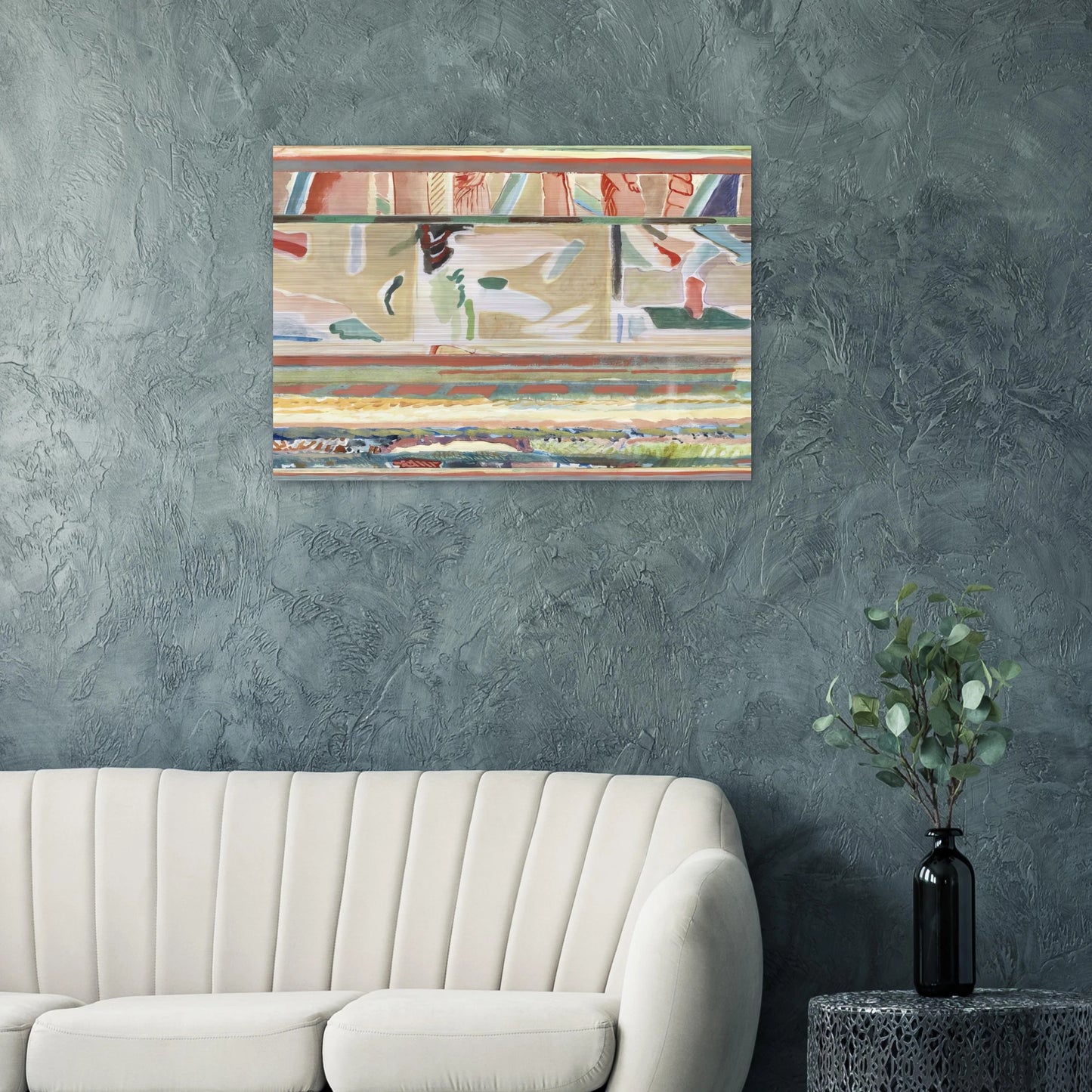 Paisagem II, Portalegre tapestry card - Lyrical Abstraction - Menez Brushed Aluminum Print - 70x100 cm / 28x40 inches | Menez Aluminum Print | Menez Prints