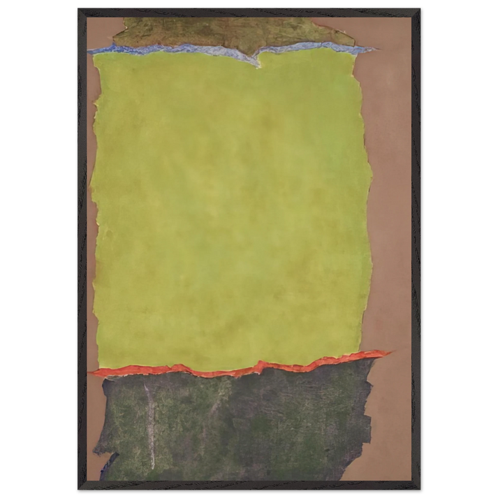 Infinity Field 2 Lefkada Series - 1978 - Theodoros Stamos 70x100 cm / 28x40 inches Framed Art Print – Black Wooden Frame