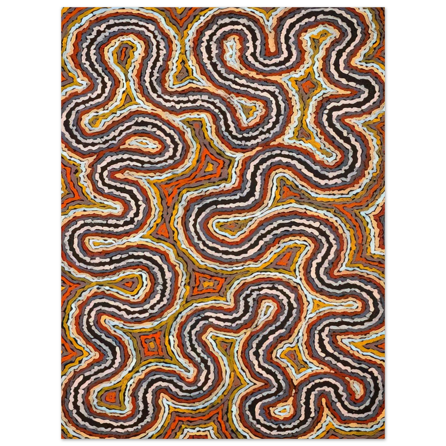 Clifford Possum Tjapaltjarri - Untitled - 1994 75x100 cm / 30x40inches Fine Art Poster