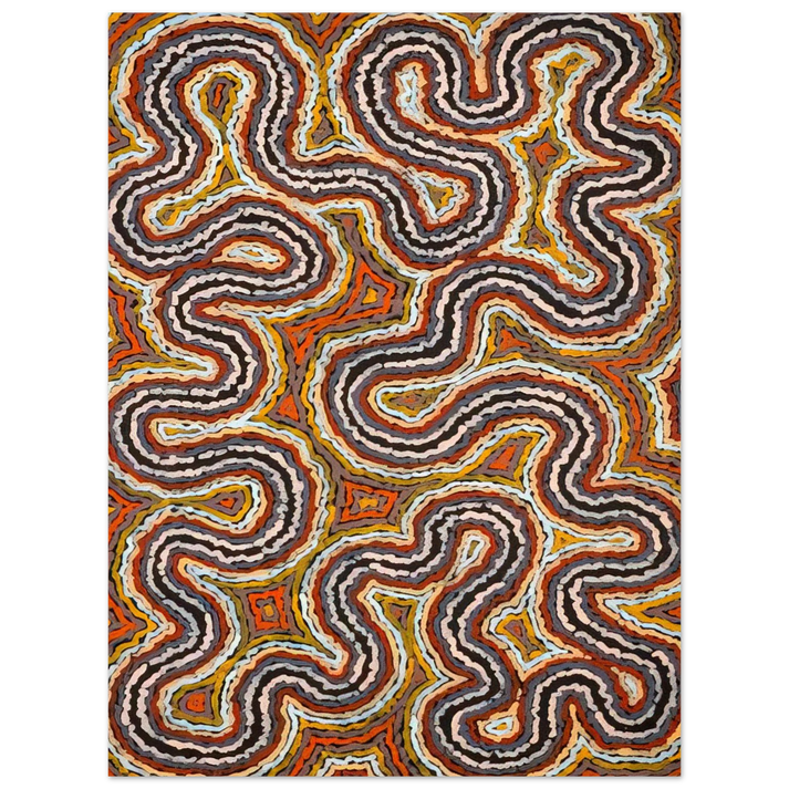 Clifford Possum Tjapaltjarri - Untitled - 1994 75x100 cm / 30x40inches Fine Art Poster