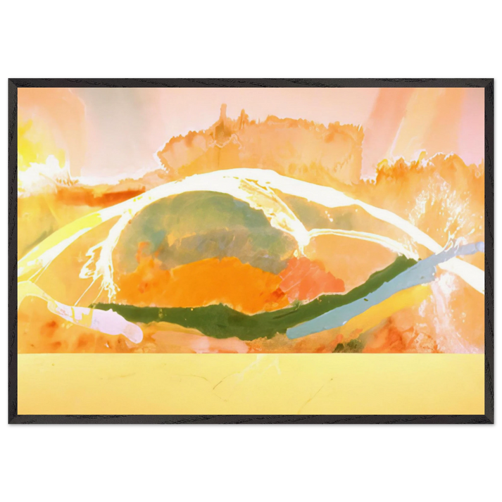 Sunday Afternoon - 1969 - Ronnie Landfield 70x100 cm / 28x40 inches Framed Art Print – Black Wooden Frame