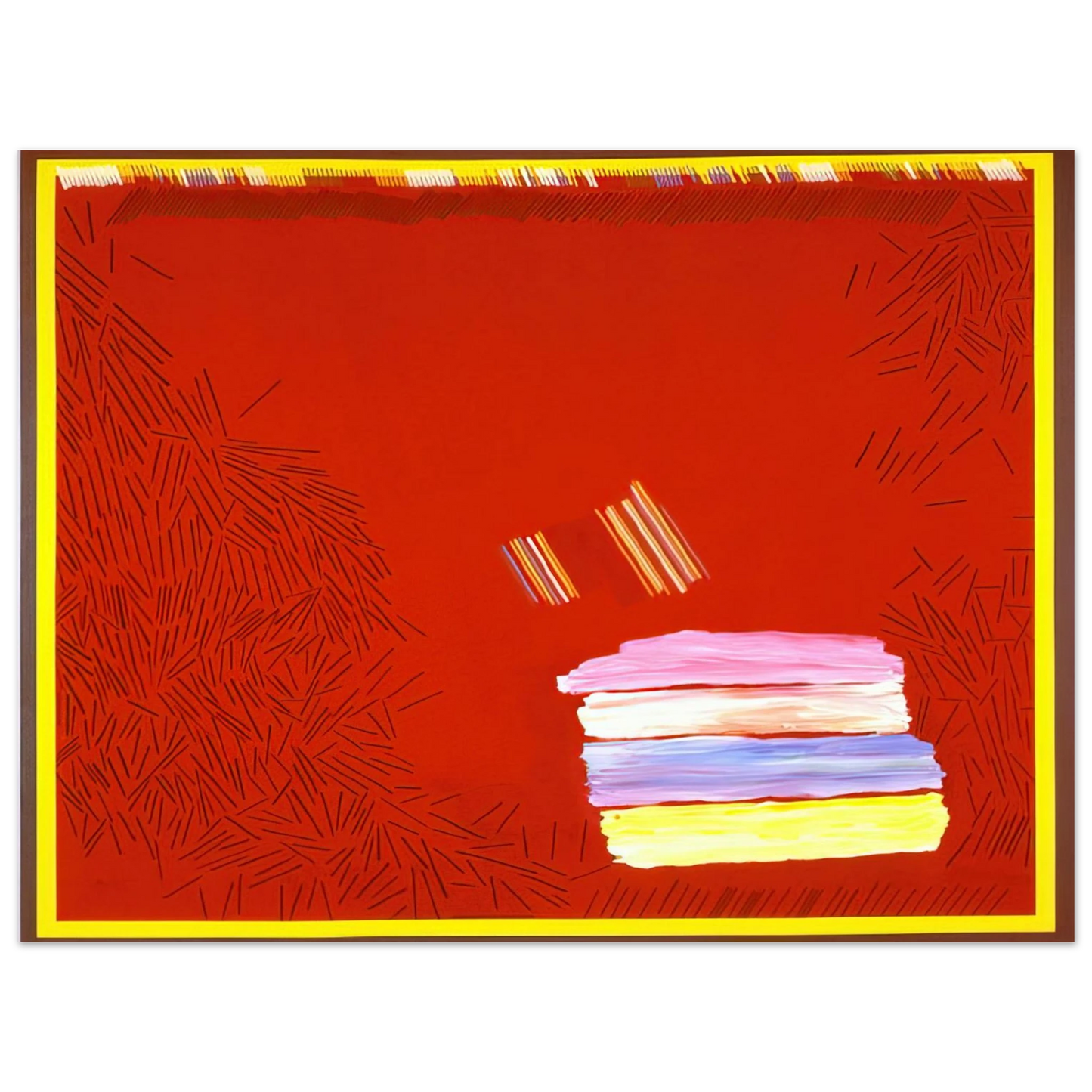 Ronnie Landfield - Saint Augustine - 1968 75x100 cm / 30x40inches Fine Art Poster