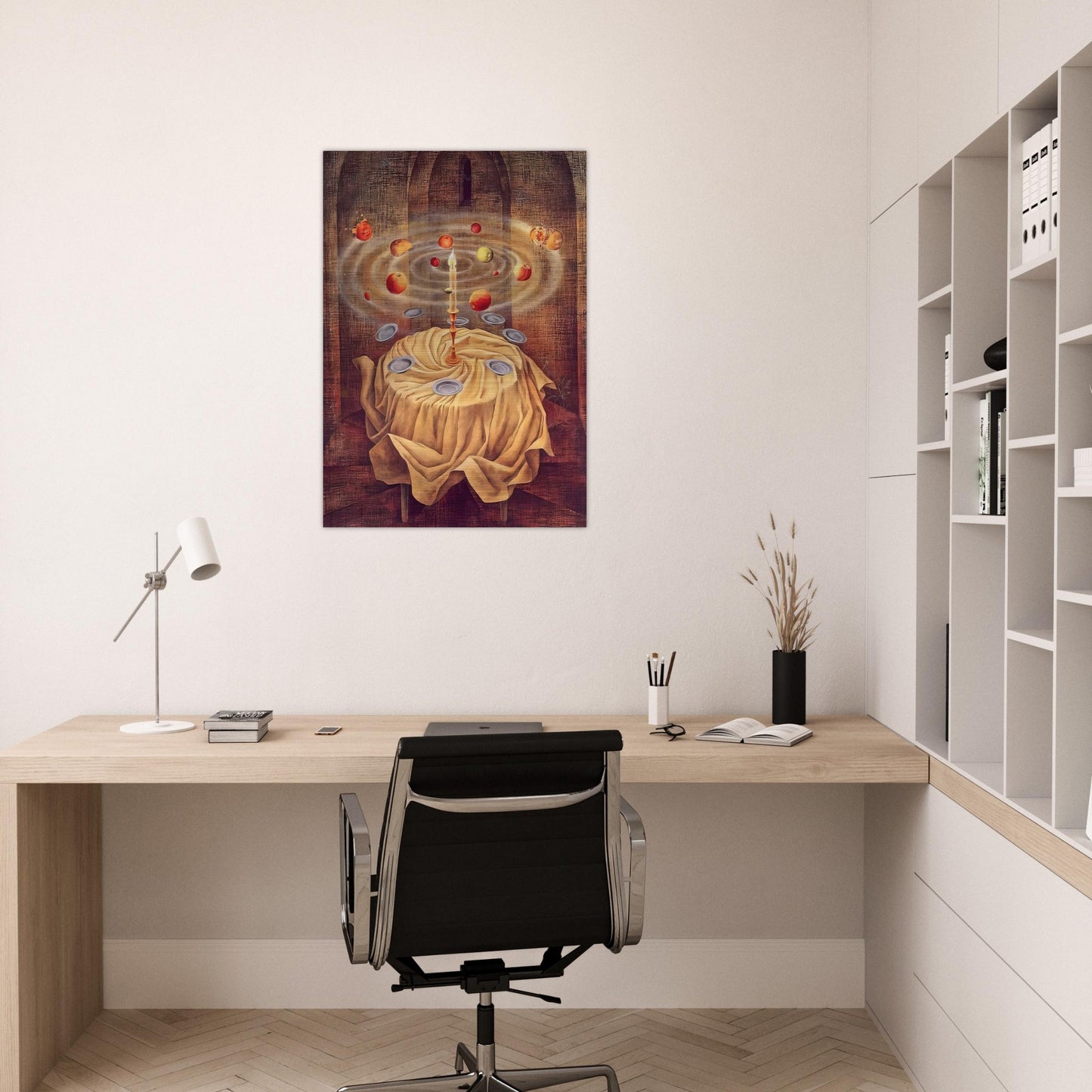 STILL LIFE RESLICITANDO 1963 - Remedios Varo Brushed Aluminum Print - 70x100 cm / 28x40 inches | Remedios Varo Aluminum Print | Remedios Varo Prints