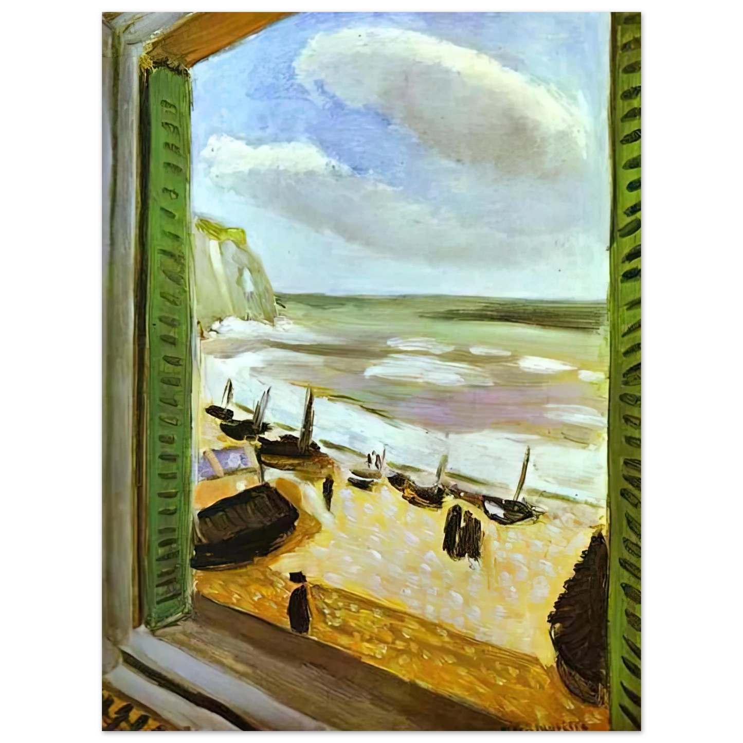 Henri Matisse - OPEN WINDOW AT COLLIOURE 1905 75x100 cm / 30x40inches Fine Art Poster
