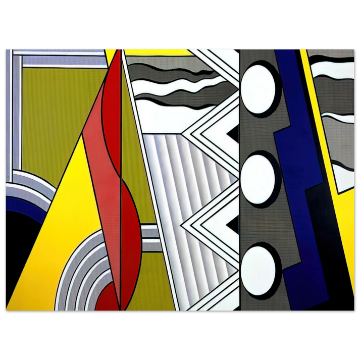 Roy Lichtenstein - MODERN PAINTING WITH CLEF 1967 75x100 cm / 30x40inches Fine Art Poster