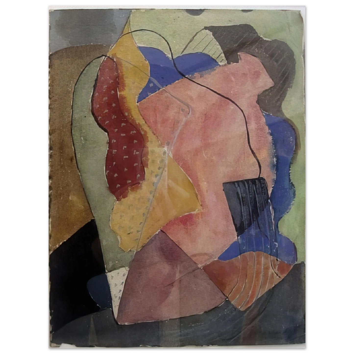 John Ferren - St. Tropez Abstract - 1929 75x100 cm / 30x40inches Fine Art Poster