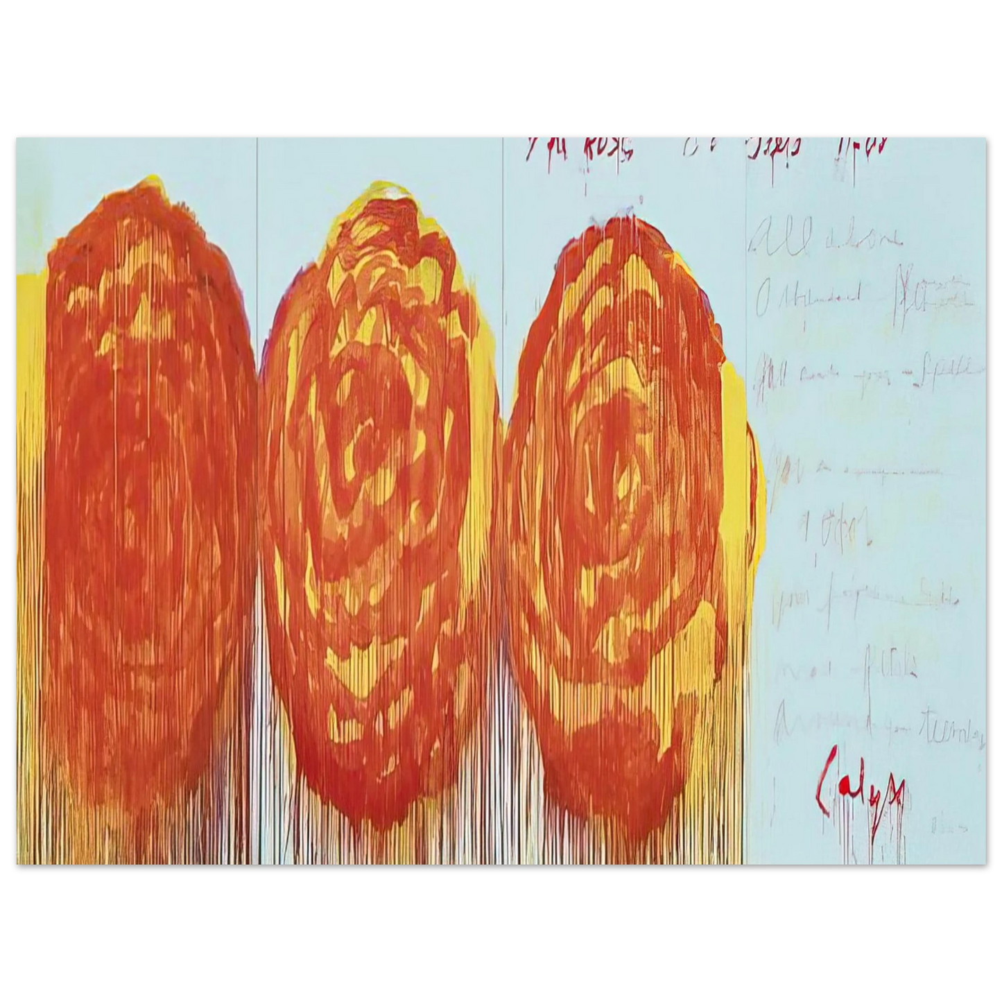 Cy Twombly - The Rose II 75x100 cm / 30x40inches Fine Art Poster