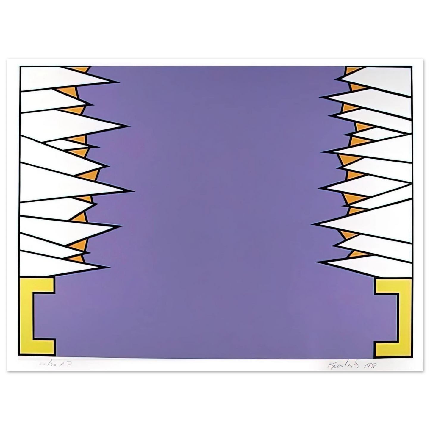 Nicholas Krushenick - Over the Rainbow - 1978 75x100 cm / 30x40inches Fine Art Poster