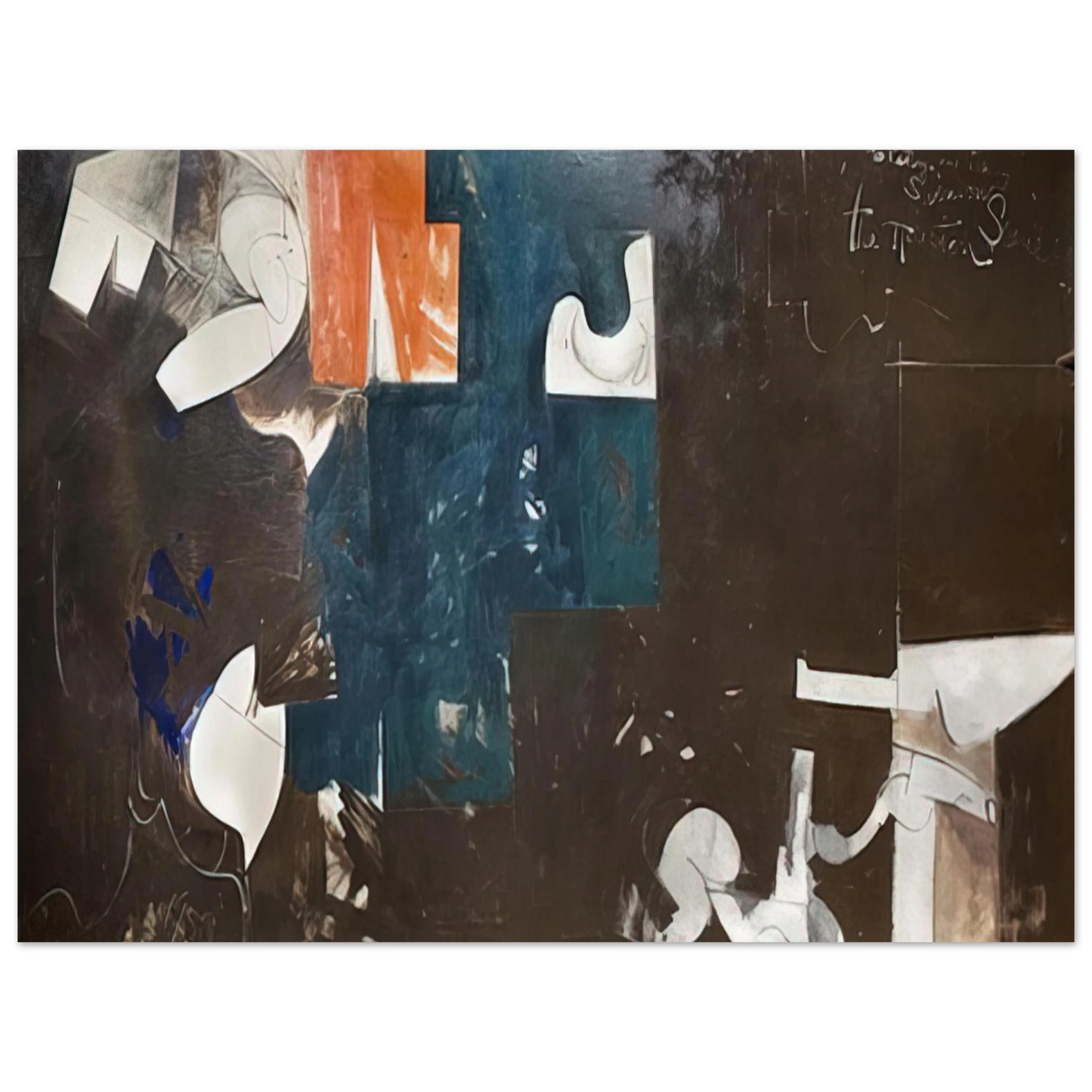 Hassel Smith - The Houston Scene - 1959 75x100 cm / 30x40inches Fine Art Poster
