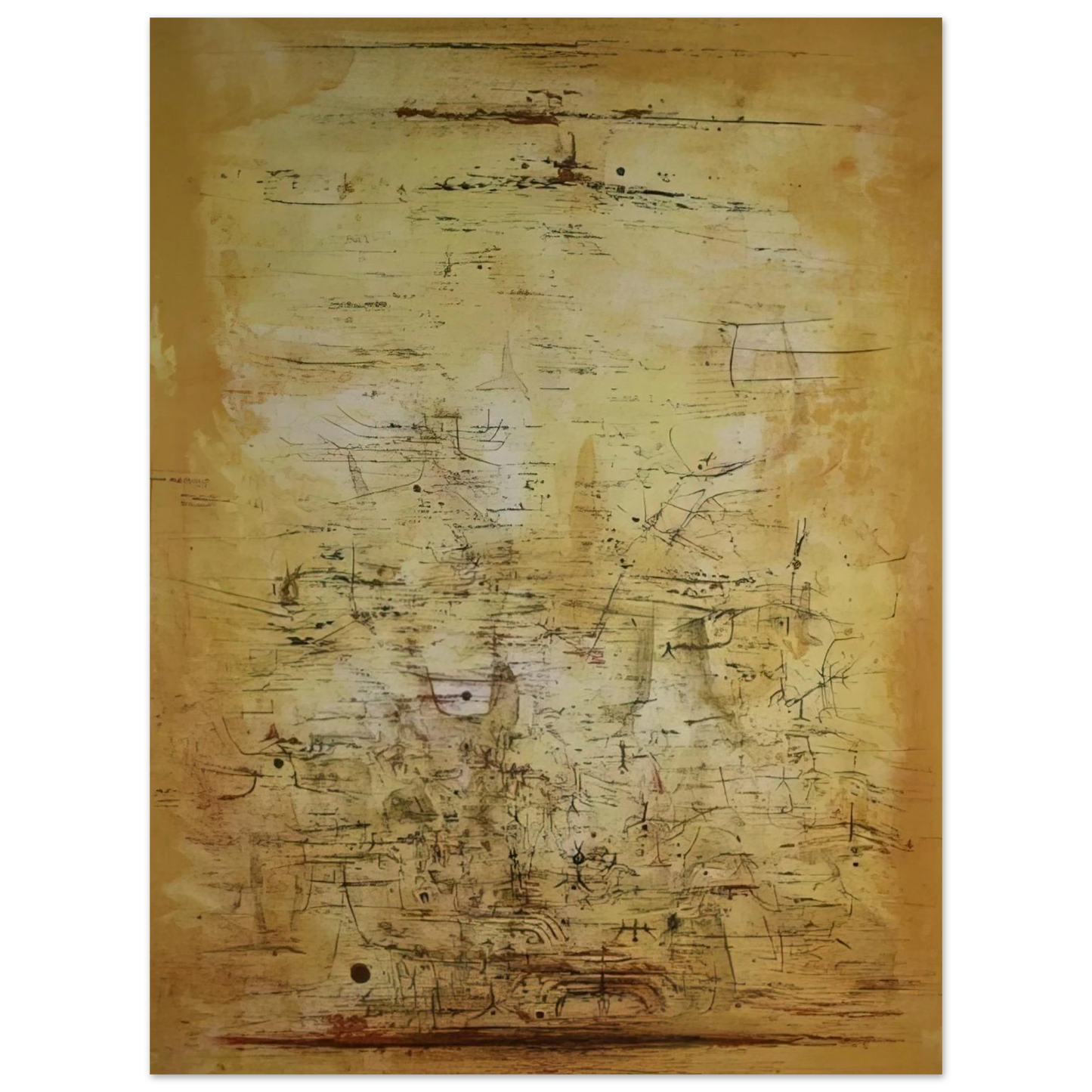 Zao Wou-Ki - VOL D OISEAUX 1954 75x100 cm / 30x40inches Fine Art Poster