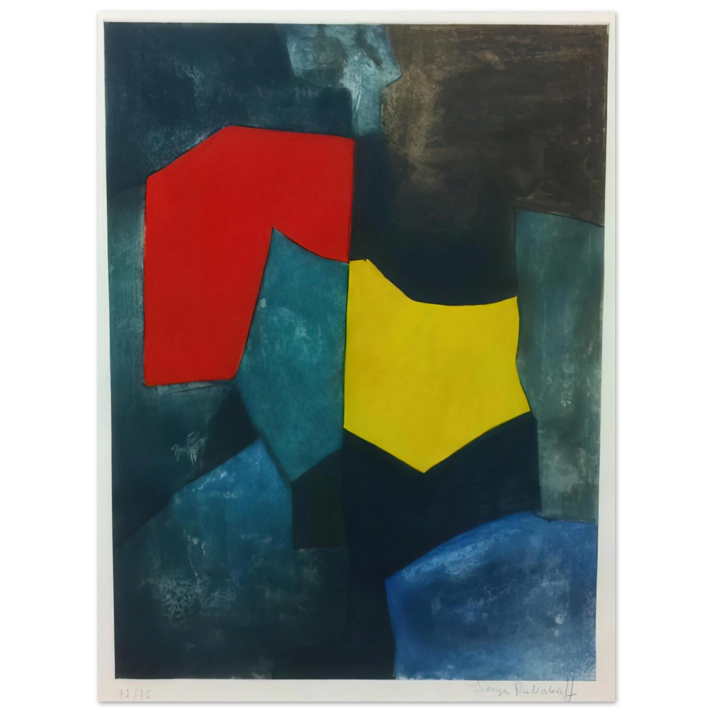 Serge Poliakoff - XVI - 1964 75x100 cm / 30x40inches Fine Art Poster