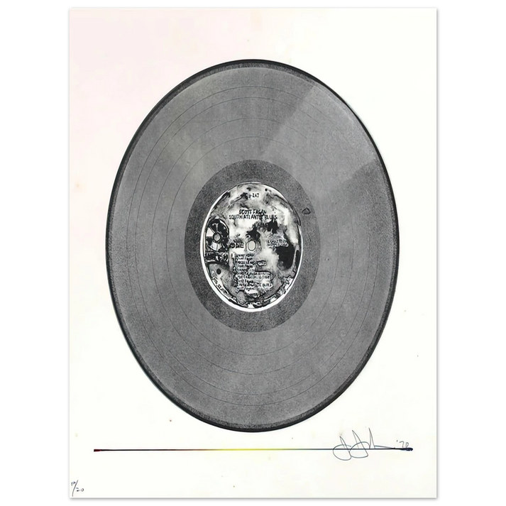 Jasper Johns - SCOTT FAGAN RECORD 1970 75x100 cm / 30x40inches Fine Art Poster