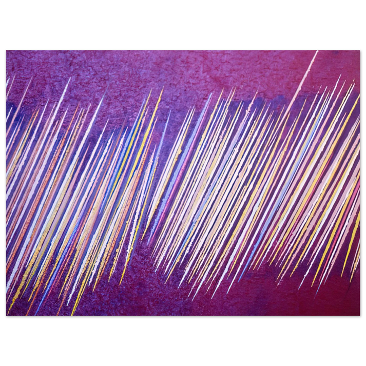 Ronnie Landfield - Red Line Painting II - 1968 75x100 cm / 30x40inches Fine Art Poster