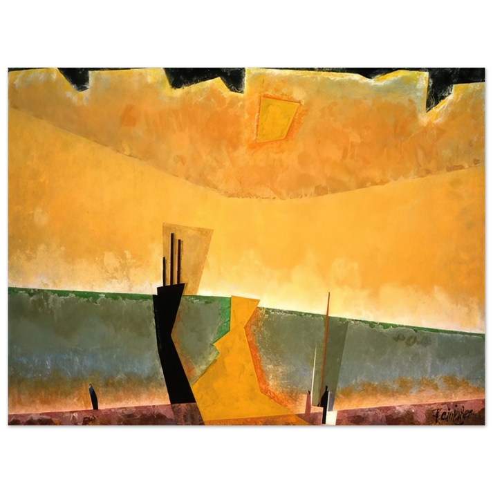 Lyonel Feininger - STORM BREWING 1939 75x100 cm / 30x40inches Fine Art Poster
