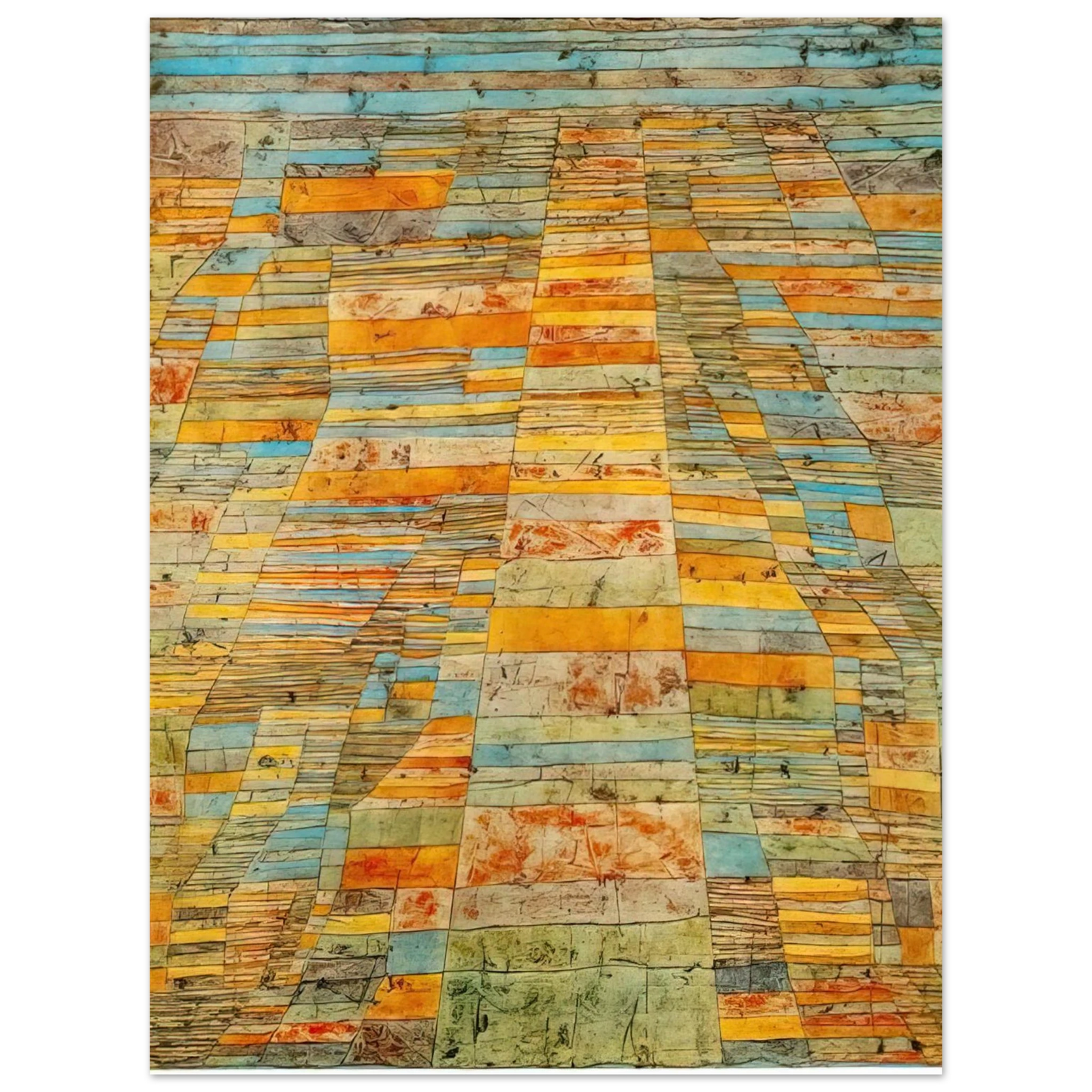Paul Klee - HIGHWAY AND BYWAYS 1929 75x100 cm / 30x40inches Fine Art Poster