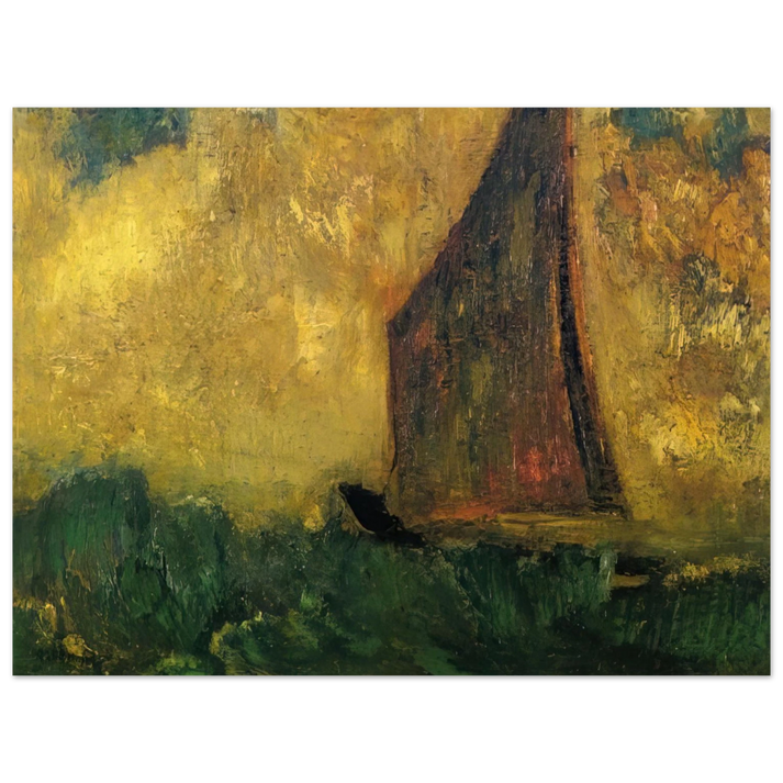 Odilon Redon - THE MYSTERIOUS BOAT 75x100 cm / 30x40inches Fine Art Poster