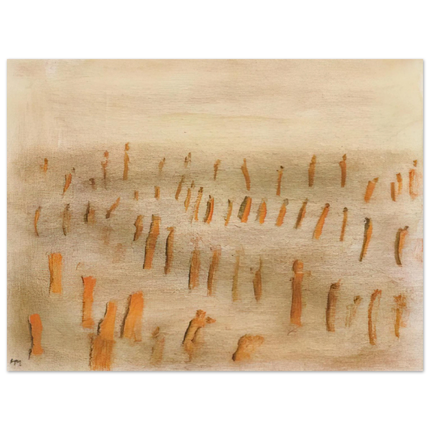 Henri Michaux - Untitled - Art Informel, Expressionism 75x100 cm / 30x40inches Fine Art Poster