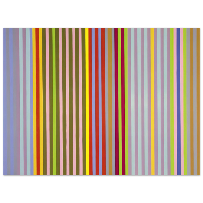 Gene Davis - Apricot Ripple - 1968 75x100 cm / 30x40inches Fine Art Poster