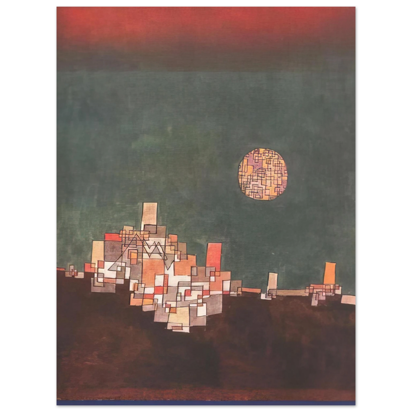 Paul Klee - CHOSEN SITE 1940 75x100 cm / 30x40inches Fine Art Poster