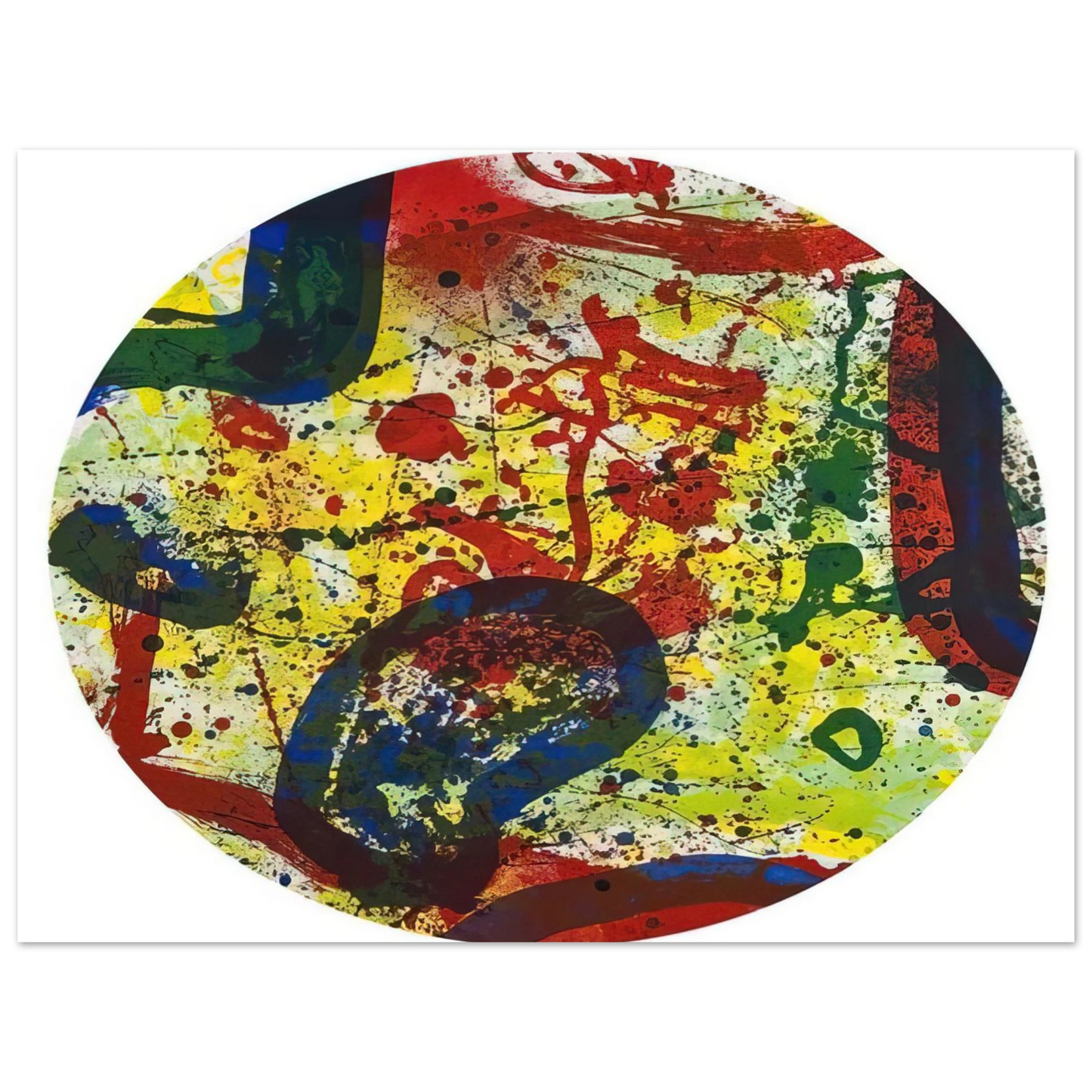 Sam Francis - untitled sfe363 75x100 cm / 30x40inches Fine Art Poster