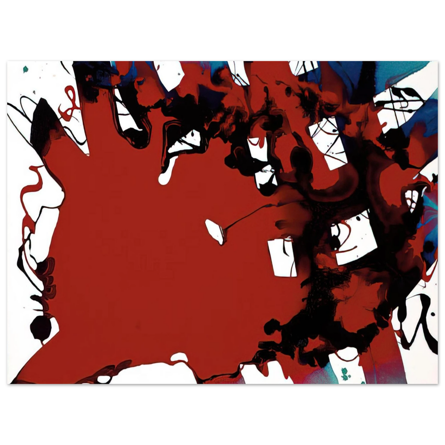 Sam Francis - Untitled SFP94-133 SFF 1803 75x100 cm / 30x40inches Fine Art Poster