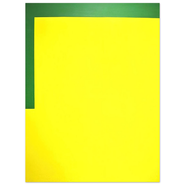 Carmen Herrera - More yellow, less green - 1989 75x100 cm / 30x40inches Fine Art Poster