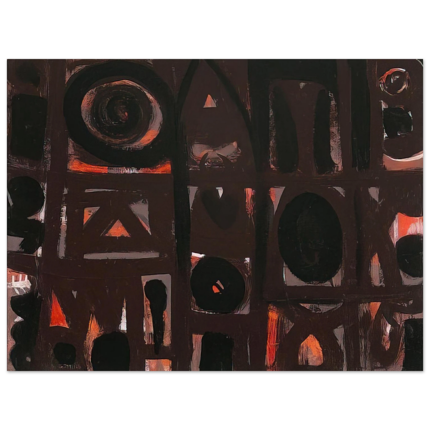 Adolph Gottlieb - Night Forms - 1950 75x100 cm / 30x40inches Fine Art Poster