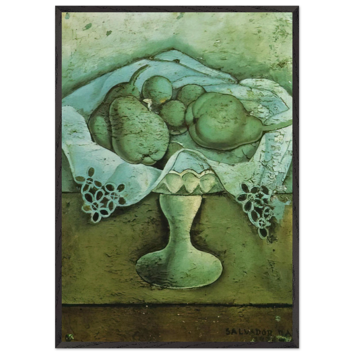 STILL LIFE 6 N2 - Salvador Dali 70x100 cm / 28x40 inches Framed Art Print – Black Wooden Frame