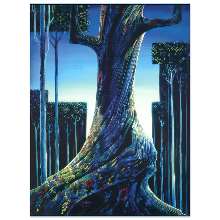 Eyvind Earle - Medieval Forest 75x100 cm / 30x40inches Fine Art Poster