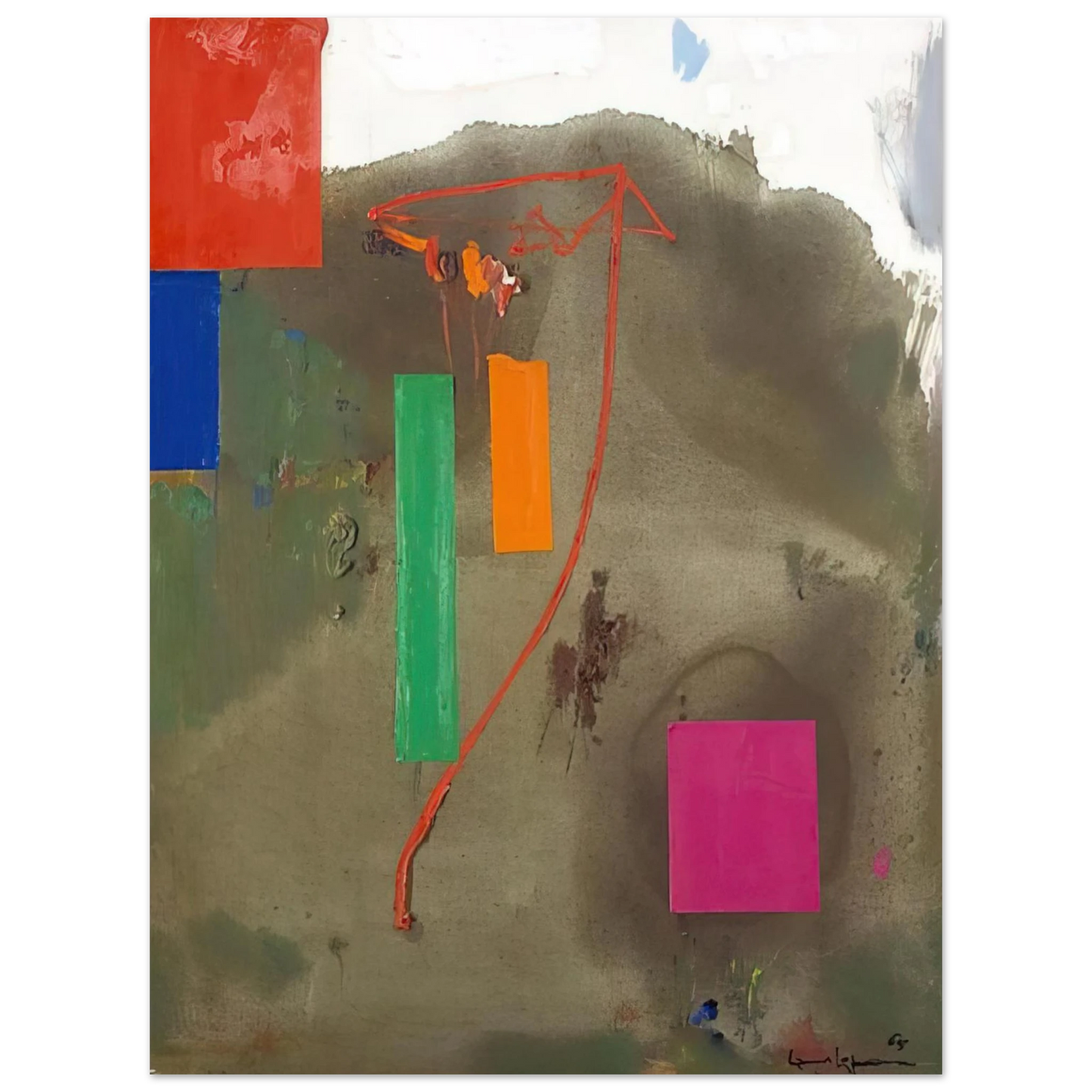 Hans Hofmann - Lonely Journey 75x100 cm / 30x40inches Fine Art Poster