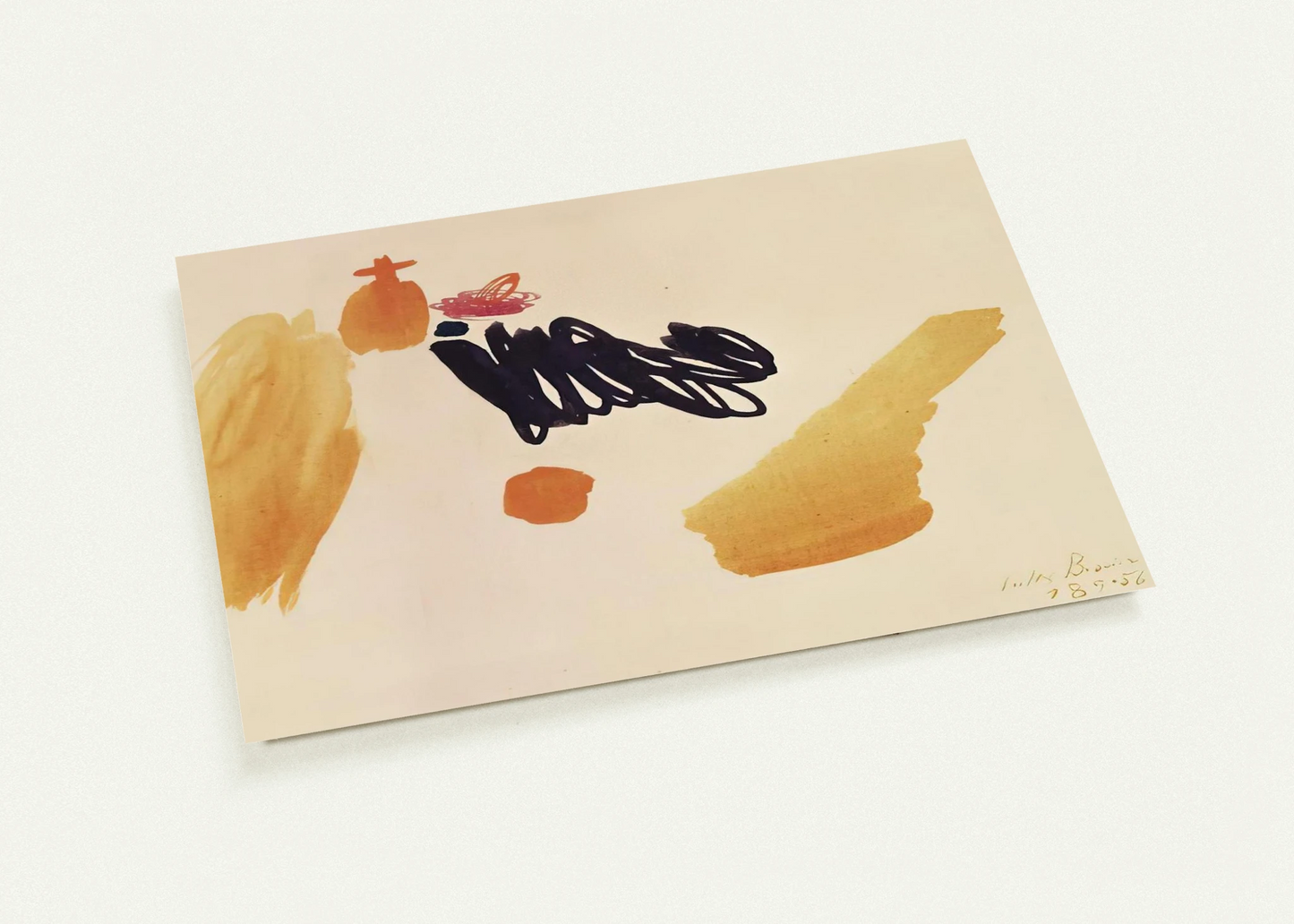 18.9.56 - 1956 By Julius Bissier Pack of 10 Post Cards | Julius Bissier Post Cards | A6 (10.5 x 14.8 cm) - 4.1 x 5.8 inches