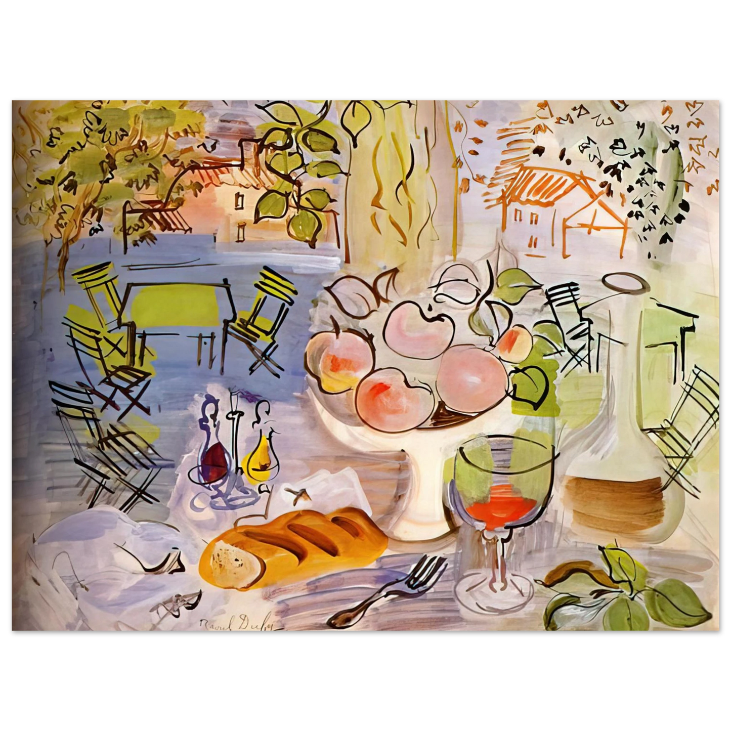 Raoul Dufy - STILL LIFE 1928 75x100 cm / 30x40inches Fine Art Poster