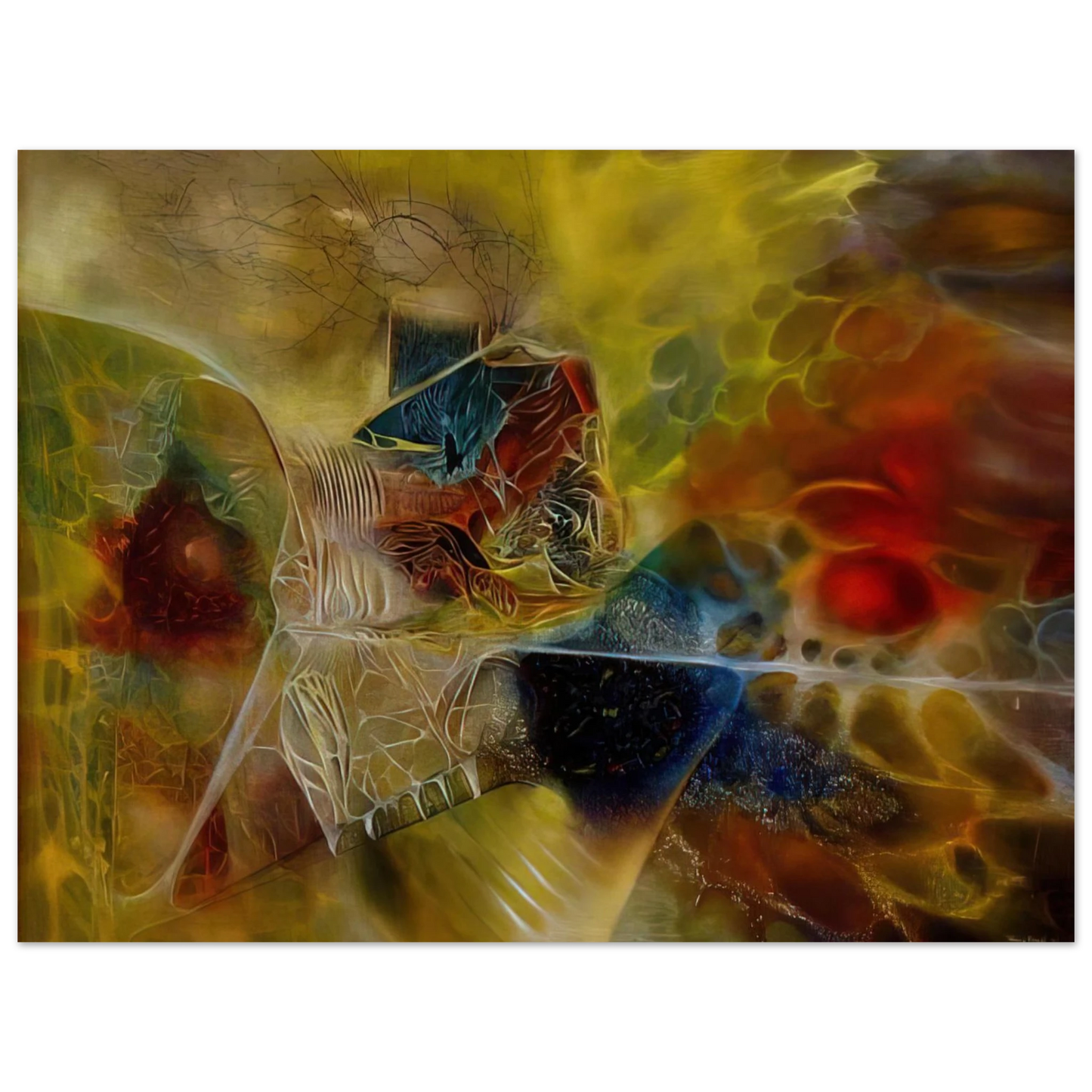 Jimmy Ernst - Biological Discovery - 1944 75x100 cm / 30x40inches Fine Art Poster