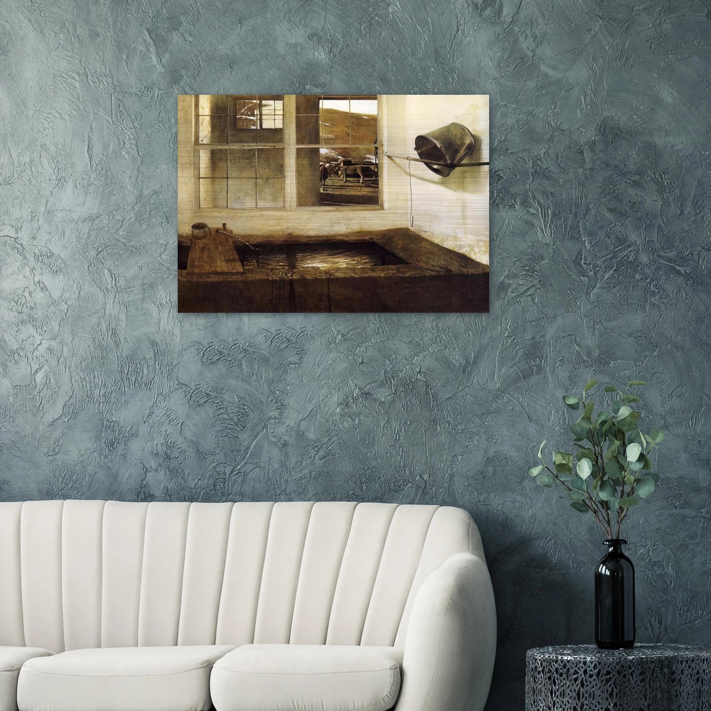 SPRING FED - Andrew Wyeth Brushed Aluminum Print - 70x100 cm / 28x40 inches | Andrew Wyeth Aluminum Print | Andrew Wyeth Prints