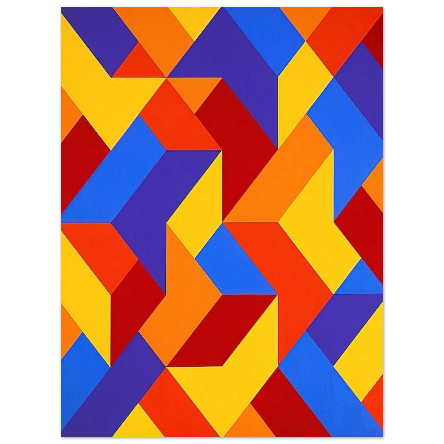 Karl Benjamin - #3 - 1969 75x100 cm / 30x40inches Fine Art Poster