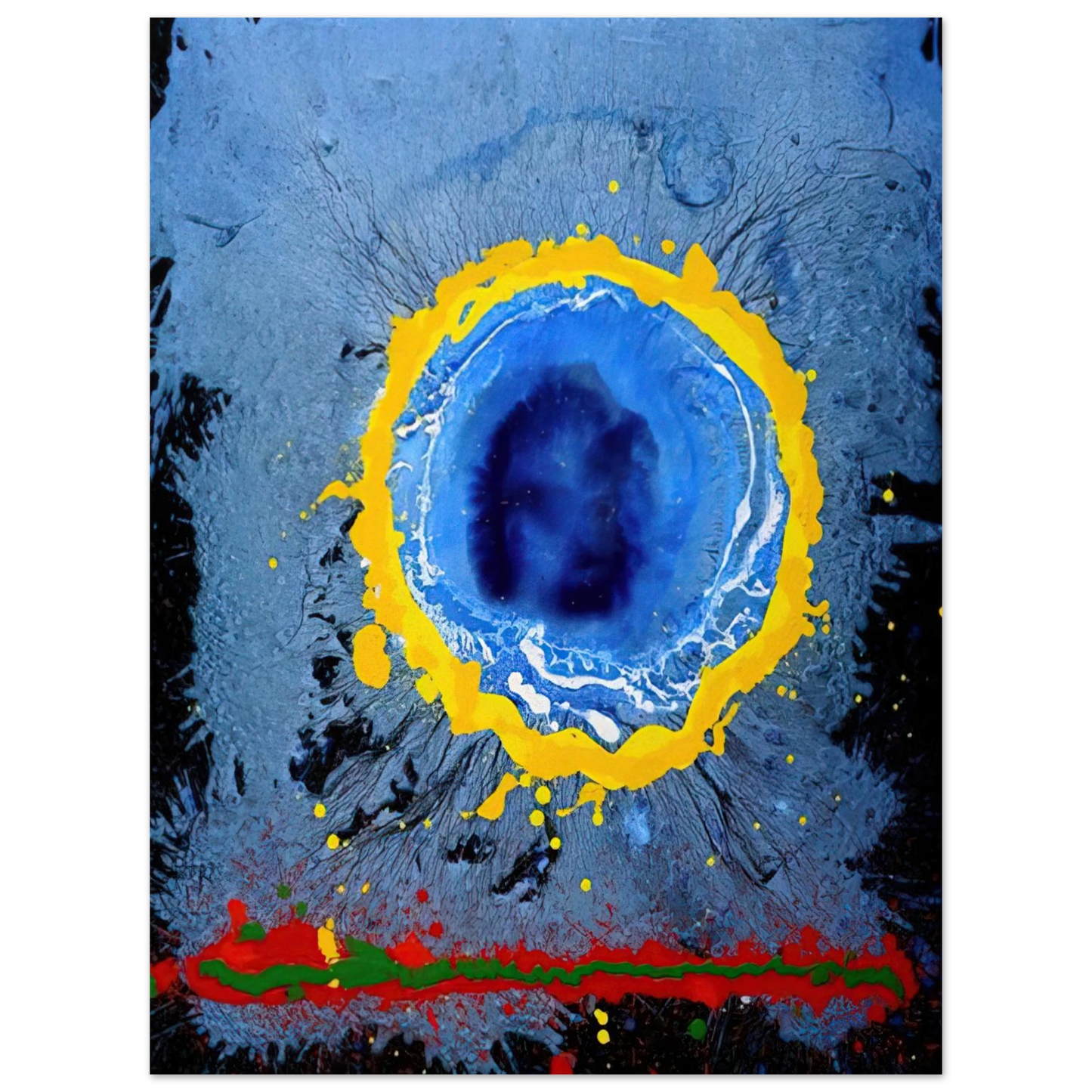 John Hoyland - Moon's Milk - 2009 75x100 cm / 30x40inches Fine Art Poster