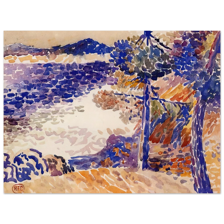 Henri-Edmond Cross - Pines by the Sea 75x100 cm / 30x40inches Fine Art Poster
