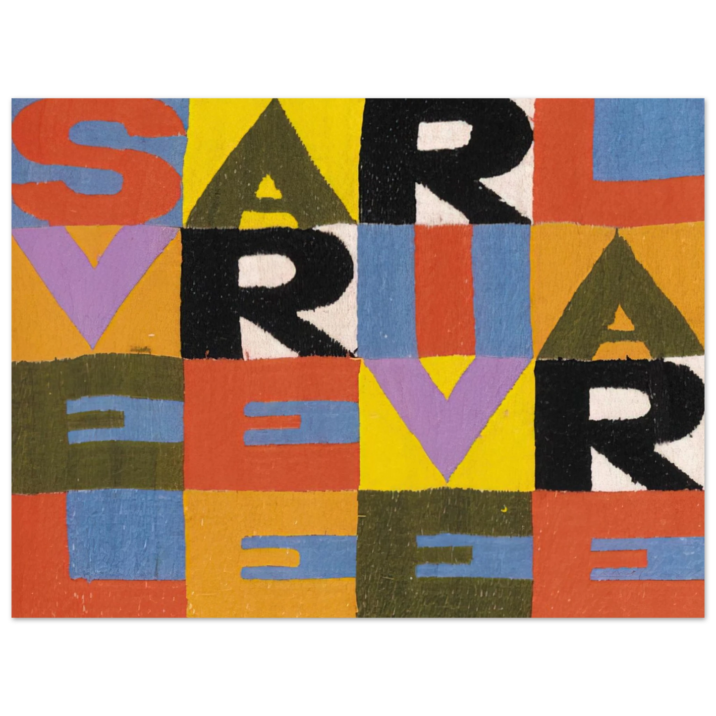 Alighiero Boetti - SVELARE E RIVELARE 75x100 cm / 30x40inches Fine Art Poster