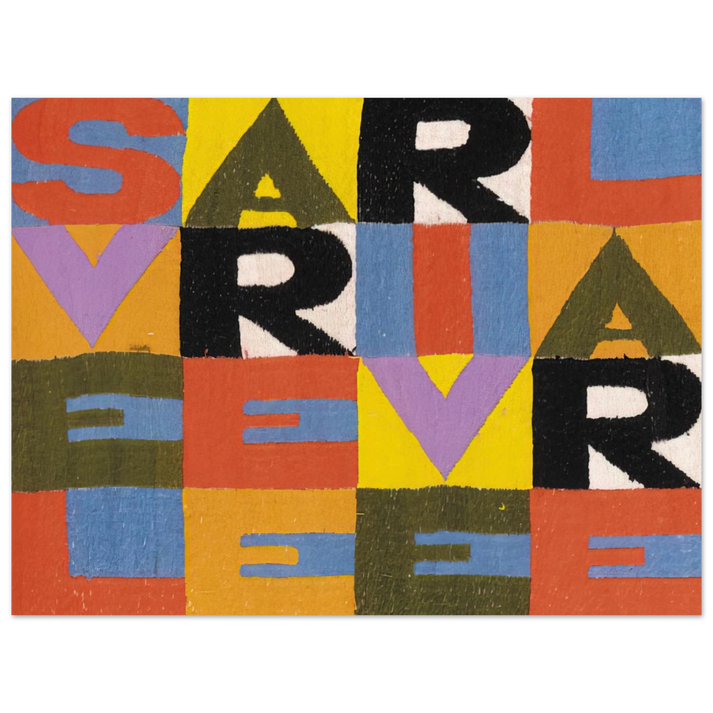 Alighiero Boetti - SVELARE E RIVELARE 75x100 cm / 30x40inches Fine Art Poster