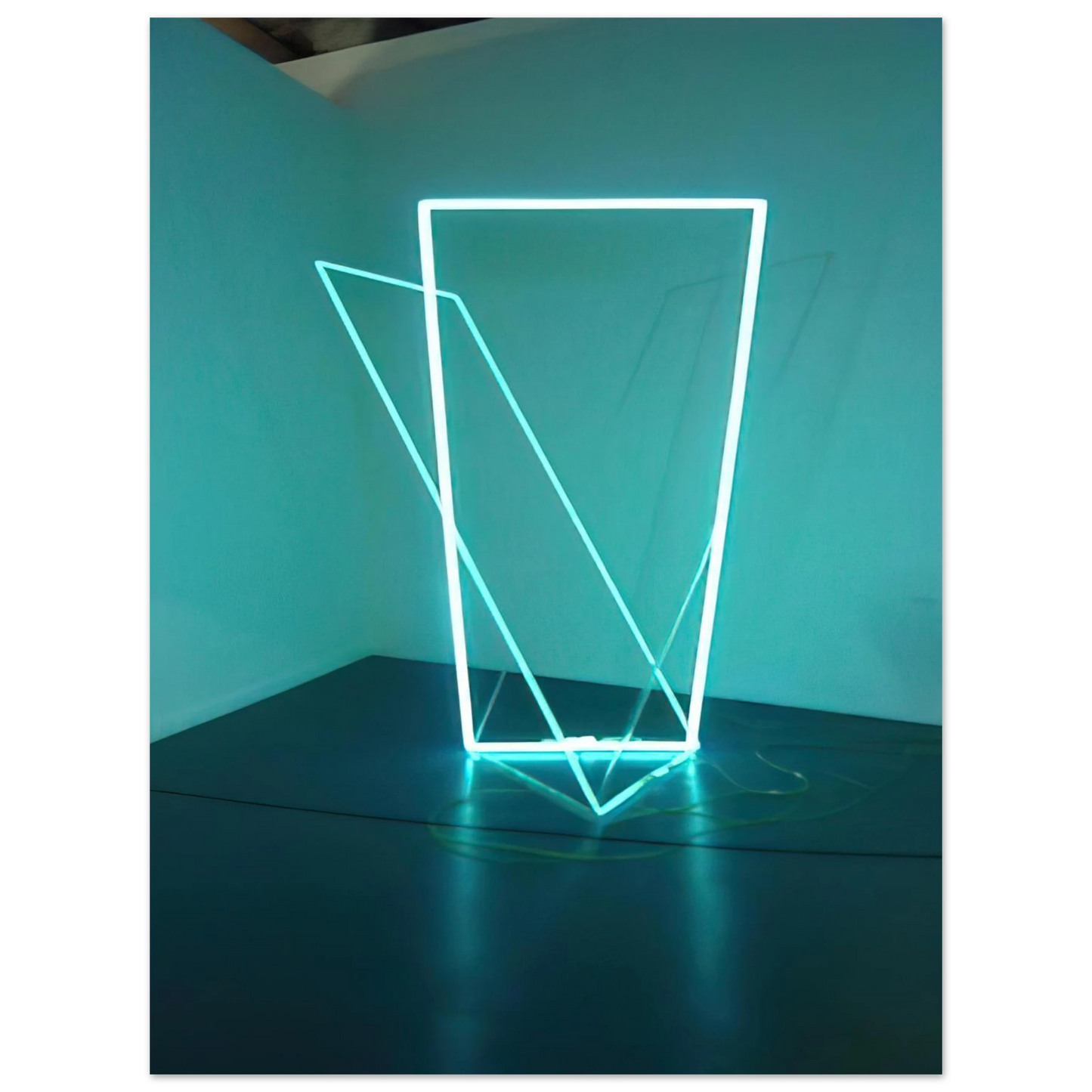 Francois Morellet - Néon dans l’espace - 1963 75x100 cm / 30x40inches Fine Art Poster