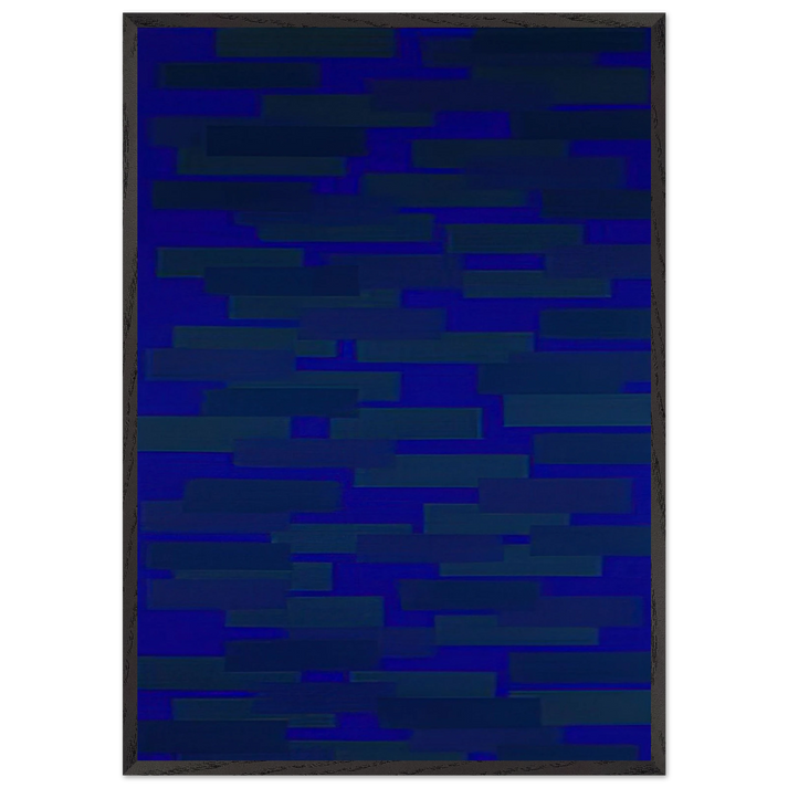 Number 15 - 1952 - Ad Reinhardt 70x100 cm / 28x40 inches Framed Art Print – Black Wooden Frame