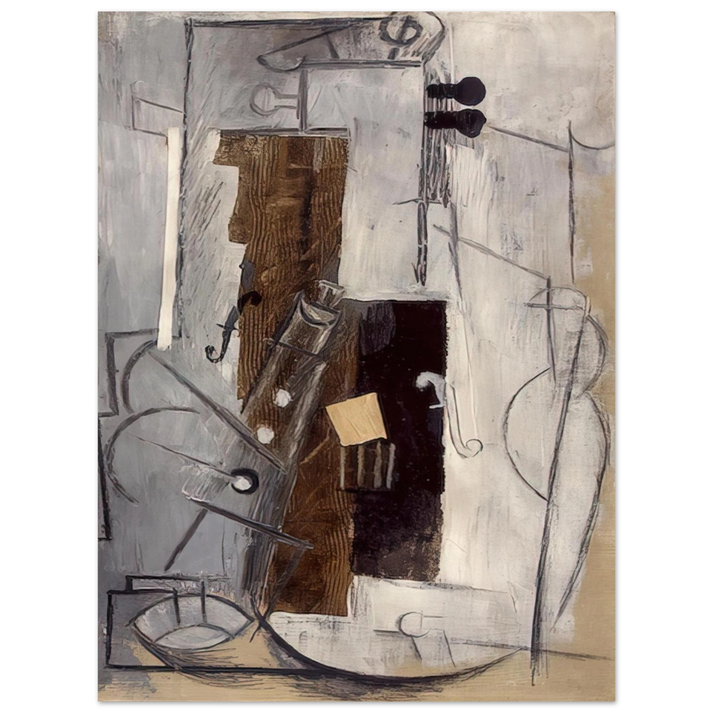 Pablo Picasso - Clarinet and Violin - 1913 75x100 cm / 30x40inches Fine Art Poster