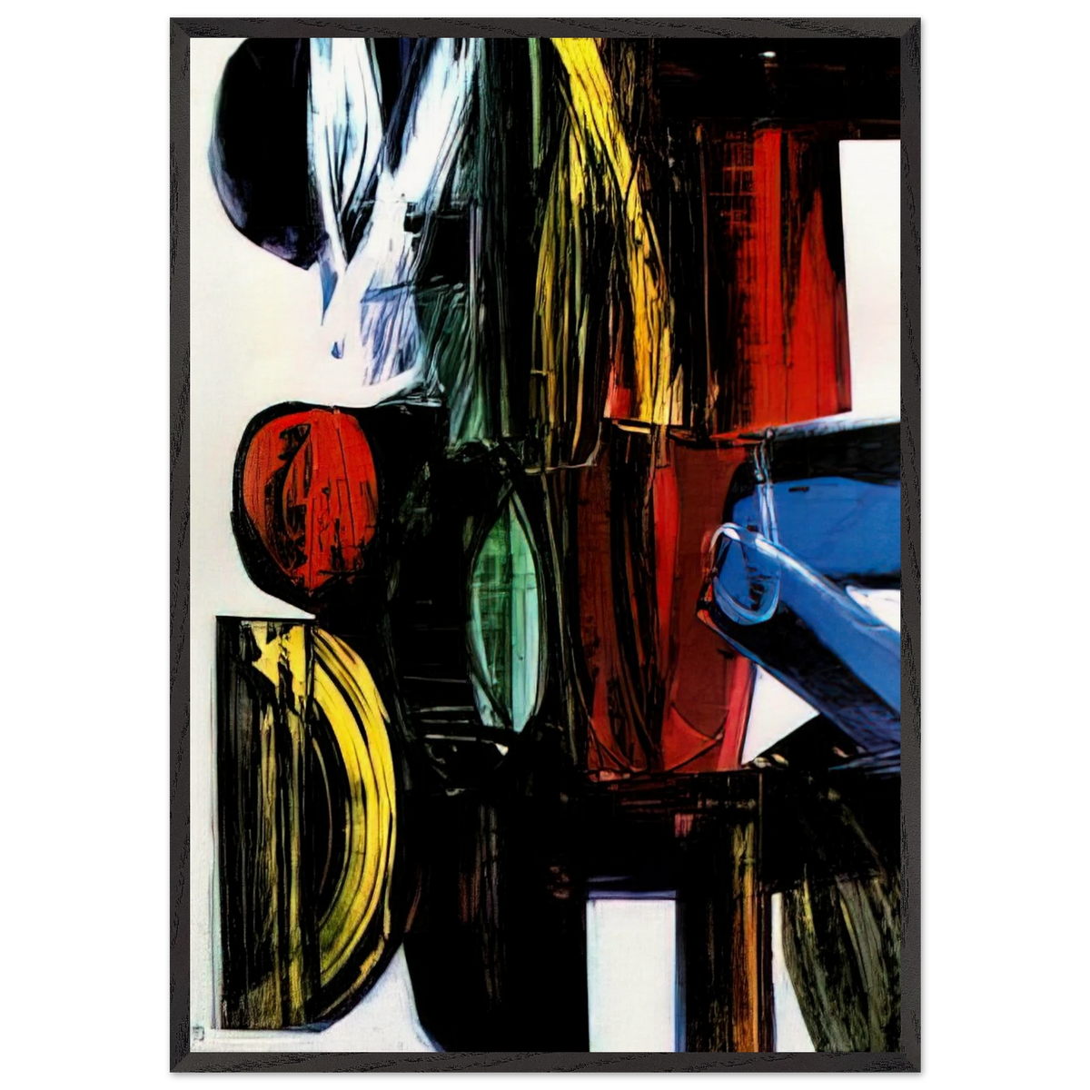 Anagrama - 1973 - Joao Vieira 70x100 cm / 28x40 inches Framed Art Print – Black Wooden Frame