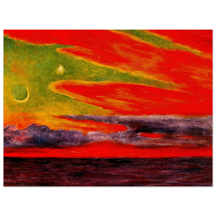 Diego Rivera - EVENING TWILIGHT AT ACAPULCO 1956 75x100 cm / 30x40inches Fine Art Poster