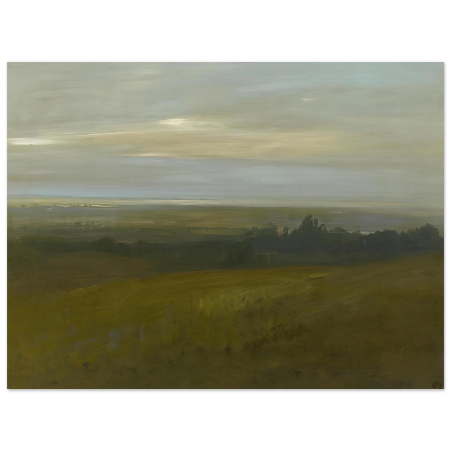 Xavier Martinez - San Leandro Bay - Tonalism 75x100 cm / 30x40inches Fine Art Poster
