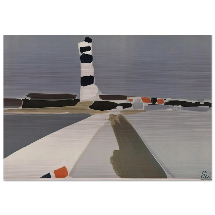 Le Phare - 1952 - Nicolas de Stael Brushed Aluminum Print - 70x100 cm / 28x40 inches | Nicolas de Stael Aluminum Print | Nicolas de Stael Prints