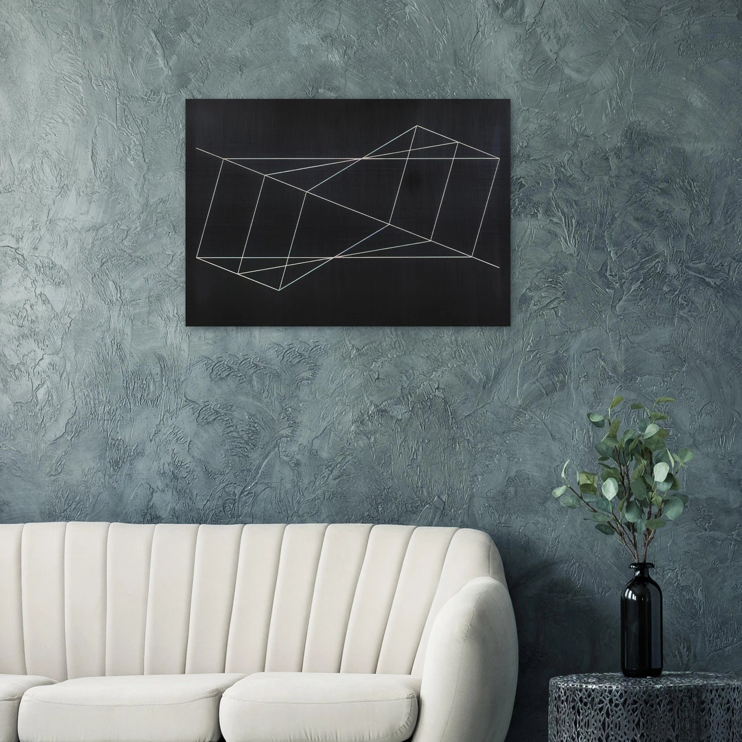 TWISTED BUT STRAIGHT 1948 - Josef Albers Brushed Aluminum Print - 70x100 cm / 28x40 inches | Josef Albers Aluminum Print | Josef Albers Prints