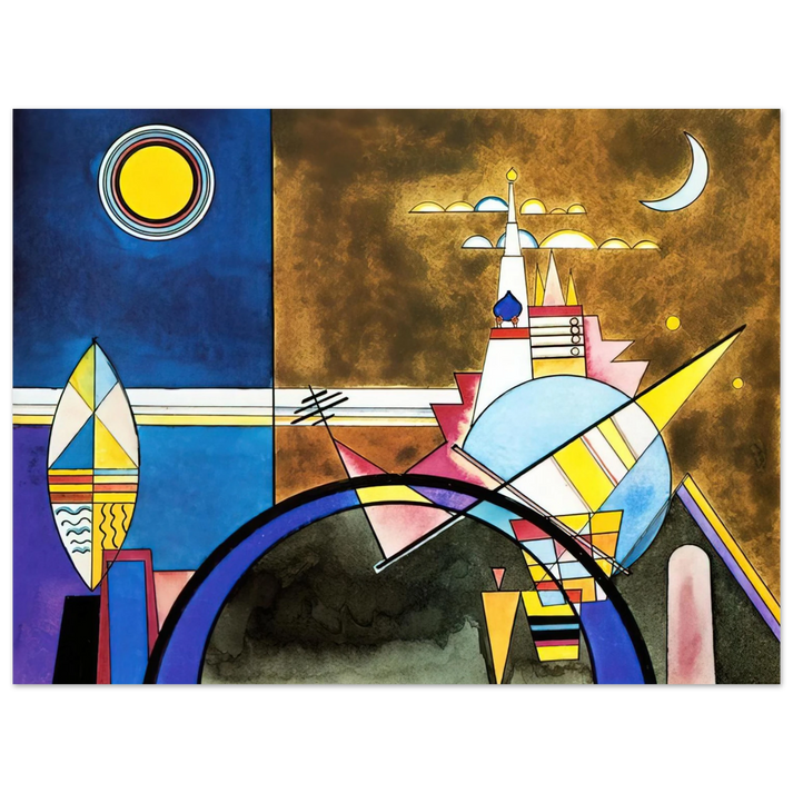 Wassily Kandinsky - PICTURE XVI THE GREAT GATE OF KIEV STAGE SET FOR MUSSORGSKY S PICTURES AT AN EXHIBITION IN 1928 75x100 cm / 30x40inches Fine Art Poster